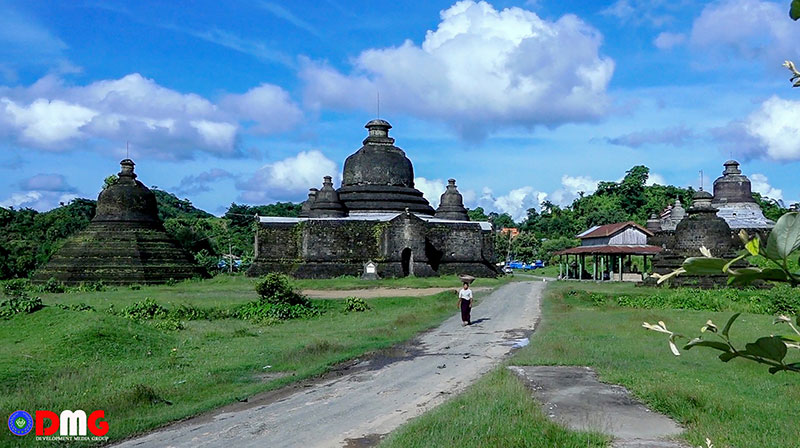 မြောက်ဦးမြို့တစ်နေရာအား တွေ့ရစဉ်။